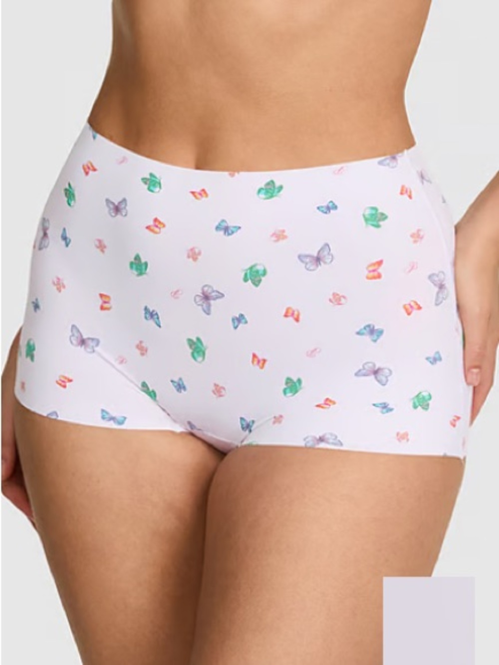 Victoria's Secret White Mid rise Seamless Boy-short Panty
